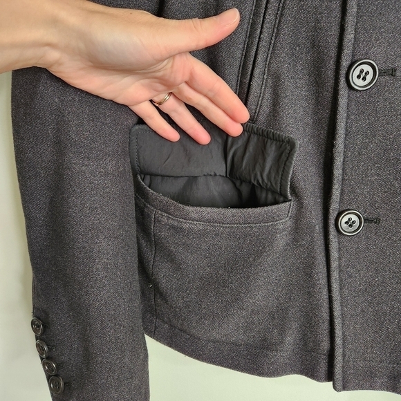 Dolce & Gabbana Men's Double Breasted Black Wool Pea Coat Size 50 EU - Picture 3 of 16